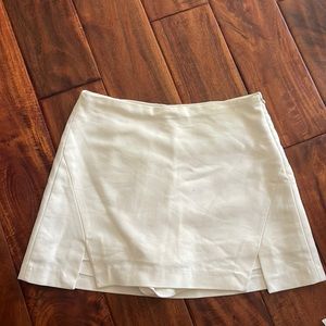 Zara white mini skirt